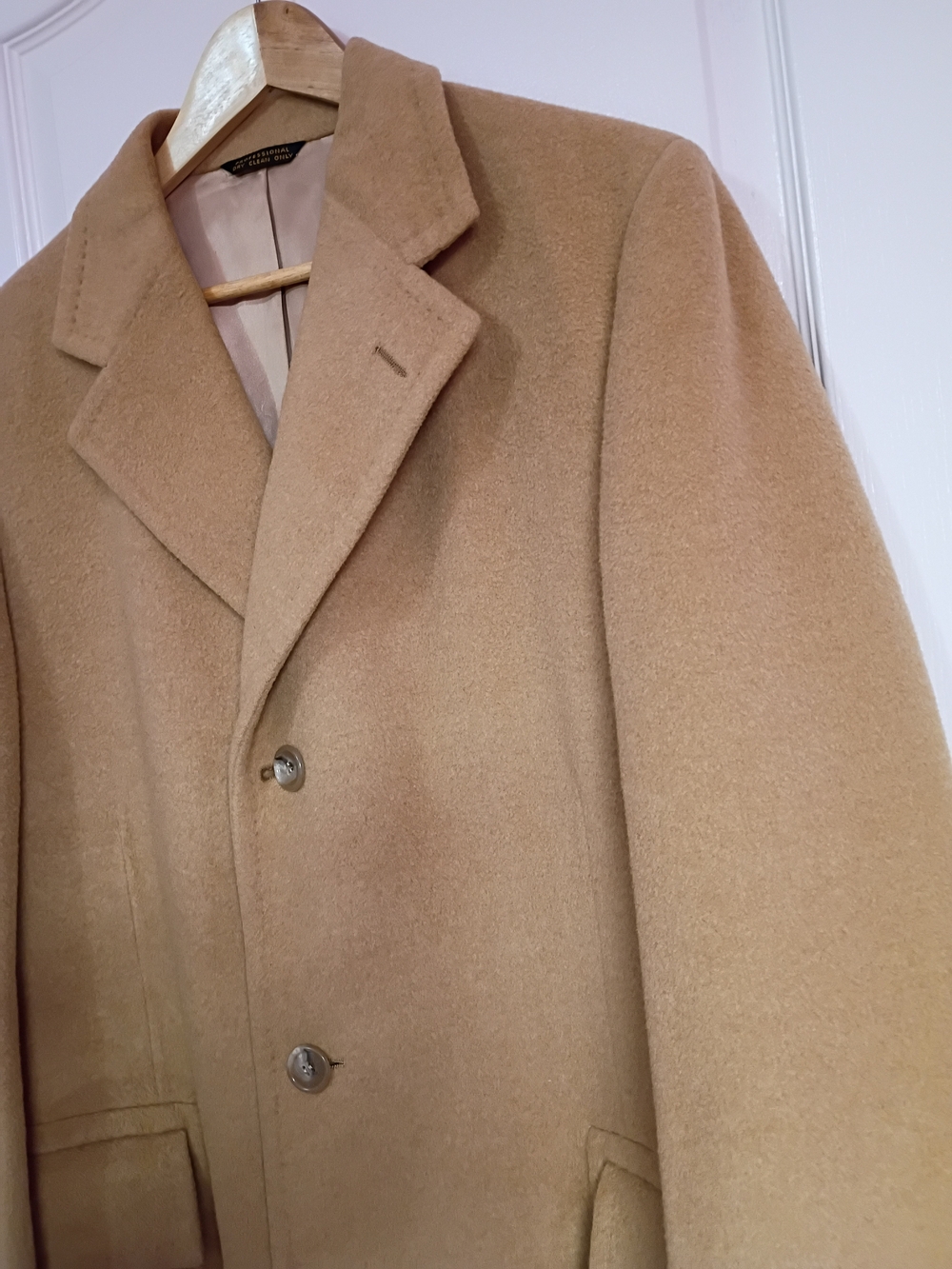 60's "Camel Hair" Vintage Overcoat Made In USA - Picture 4 of 15